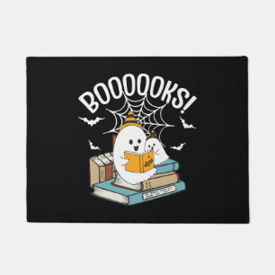 Boooks Ghost Read Books Halloween Funny Reading Fußmatte