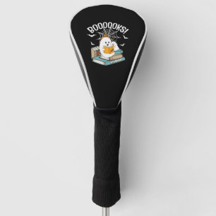 Boooks Ghost Read Books Halloween Funny Reading Golf Headcover