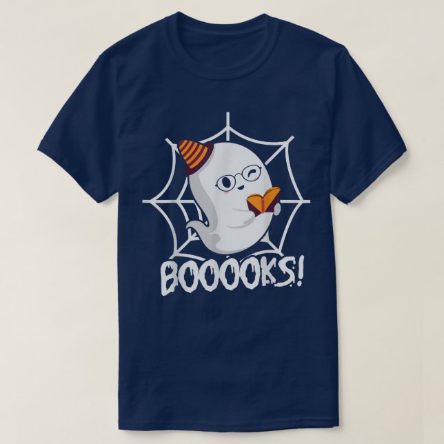Boooks Ghost T Shirt Books Read Books Library Funn (Design vorne)