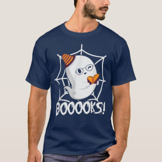 Boooks Ghost T Shirt Books Read Books Library Funn
