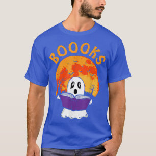 Boooks Halloween Ghost Reading Bookworm Lehrer Li T-Shirt