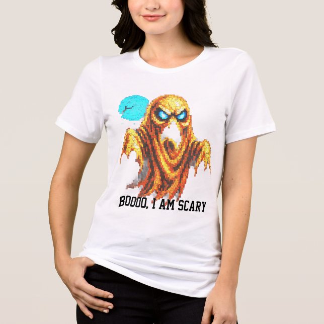 Boooo I Am Scary Tri-Blend Shirt (Vorderseite)
