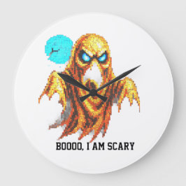 Boooo Ich bin Beängstigend Große Wanduhr