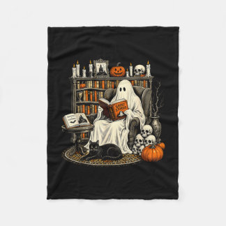 Booooks Geist lustiger Halloween-Lehrer Bücherbibl Fleecedecke
