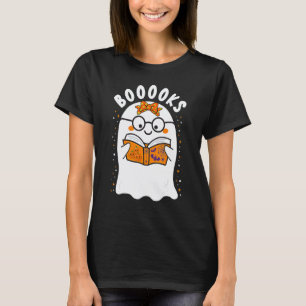 Booooks Süßer Geist liest Bibliotheksbücher Hallow T-Shirt
