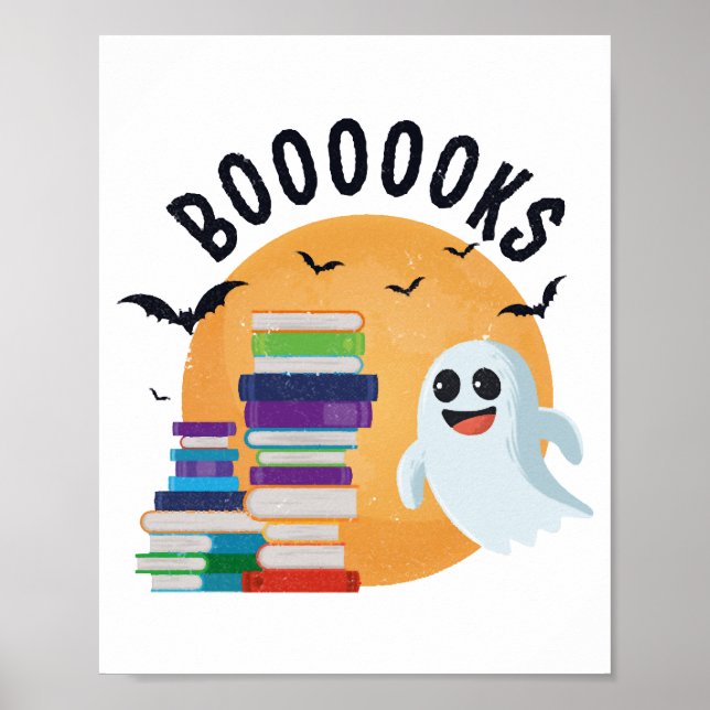 Boooooks Halloween, Booooks Süßes Halloween    Poster (Vorne)