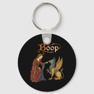 Boop mittelalterlicher Ritter Drache Lustig Ren Fa Schlüsselanhänger