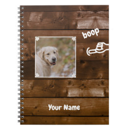 Boop My Nose Dog Photo Notizblock