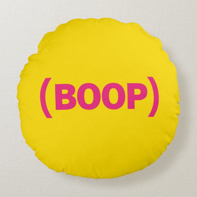 (BOOP) RUNDES KISSEN (Vorderseite)