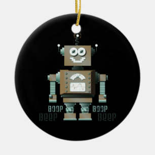 Boop Signalton-Spielzeug-Roboter-Verzierung (DK) Keramikornament