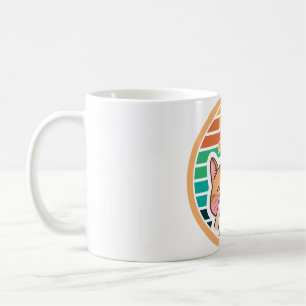 Boop The Snoot Retro Sonnenuntergang Katzen Meme Kaffeetasse