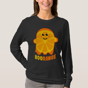 Boorange Orange Ghost Funny Boo Food Halloween Cos T-Shirt