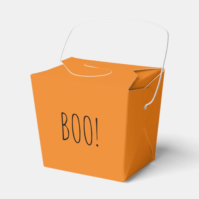 Boorange-Typografie lustig niedliches Halloween Geschenkschachtel (Vorderseite)