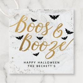 Boos & Booze Adult Halloween-Party Geschenkanhänger
