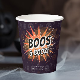 Boos & Booze Adult Halloween-Party Pappbecher