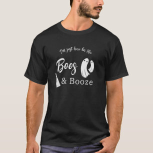 Boos & Booze Erwachsene Halloween Chic Schwarze Ei T-Shirt