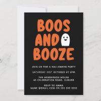Boos & Booze Funny Niedlich Ghost Halloween-Party 