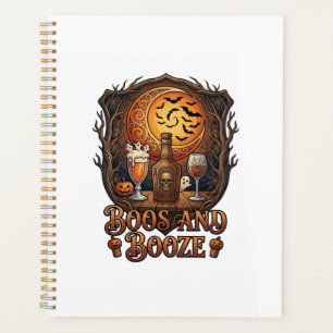 Boos Booze Halloween Crâne Bouteille Bière Vin Cha