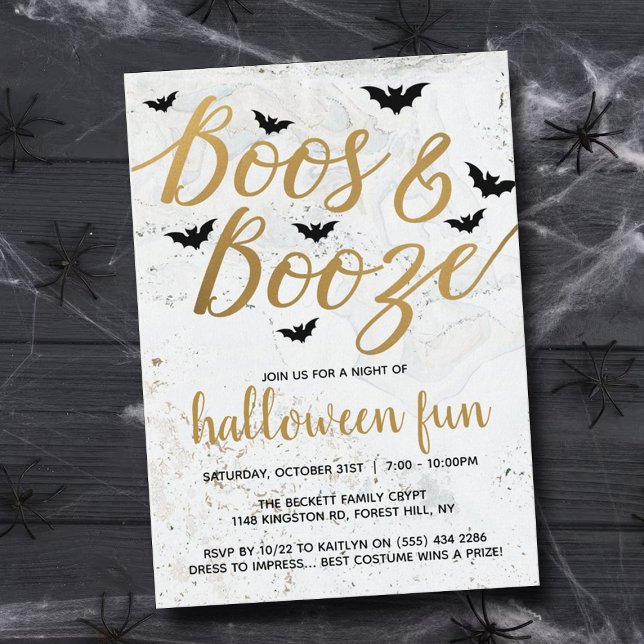 Boos & Booze Halloween-Party Einladung (Von Creator hochgeladen)