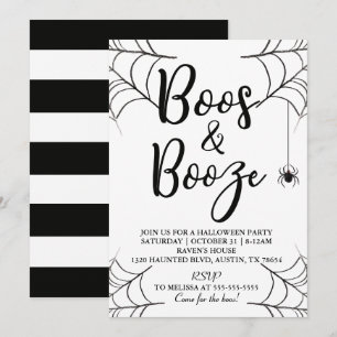 Boos & Booze Invitation Halloween