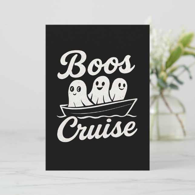 Boos Kreuzfahrt  Einladung (Stehend Vorderseite)