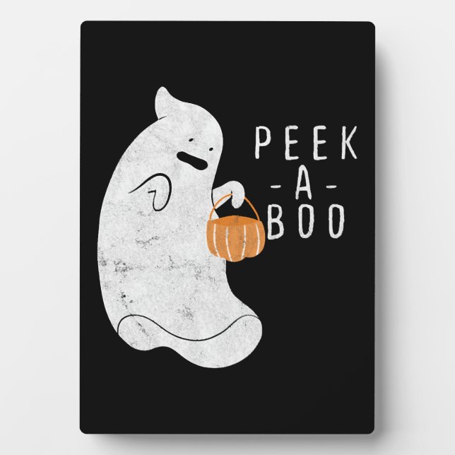 Boos Pumpkin Halloween Fotoplatte (Vorderseite)