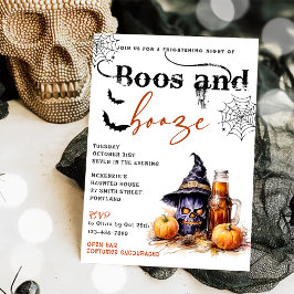 Boos und Ankurbelung des Halloween-Party Einladung