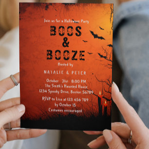 Boos und Boost ich Kerzen Einladung