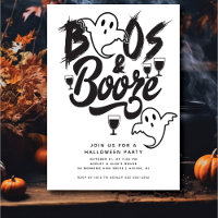Boos und Booze Adult Halloween-Party
