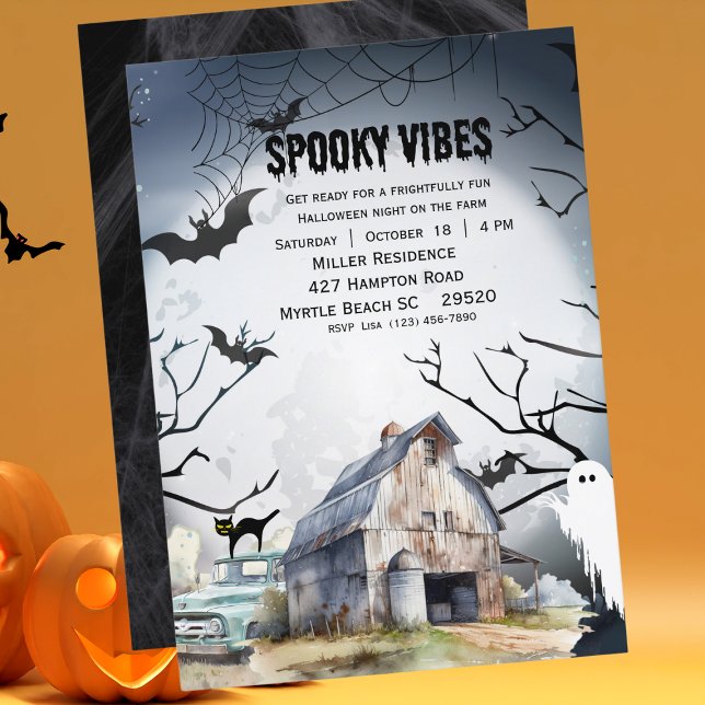 Boos und Booze Adult Halloween-Party Einladung (Von Creator hochgeladen)