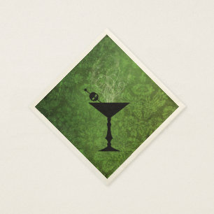 Boos und Booze Halloween Grünbuch Napkins Serviette