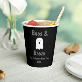 Boos und Booze Halloween Pappbecher