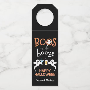 Boos und Booze Halloween-Party Niedlich Ghost Brew Flaschenanhänger