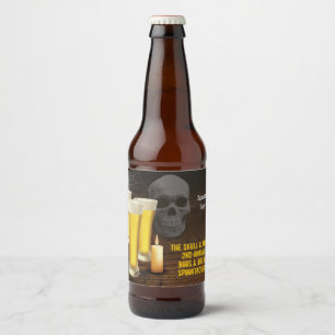 Boos und Brews Halloween Bierflaschenetikett