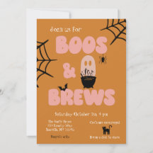 Boos und Brews Niedlich Orange Halloween