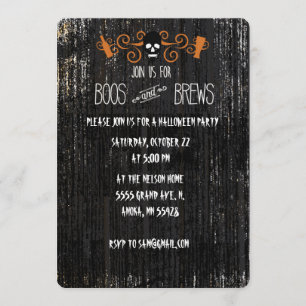 Boos und Gebräu-Halloween-Einladung desgin Einladung