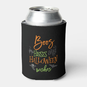 Boos-Zischen und Halloween-Wünsche Dosenkühler