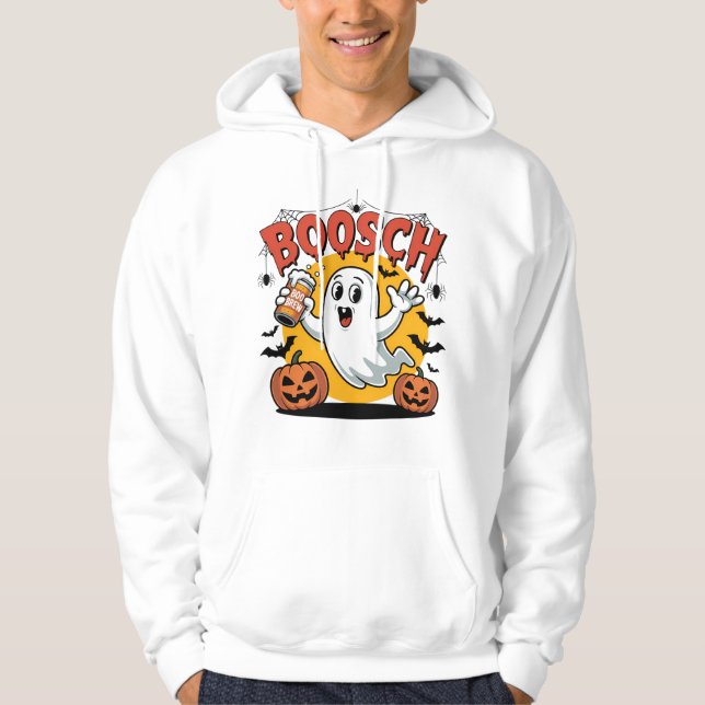 Boosch Ghost Halloween Bierdesign Hoodie (Vorderseite)