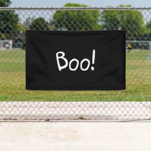 Booschwarzer niedlicher Typografie-Spaß Halloween Banner