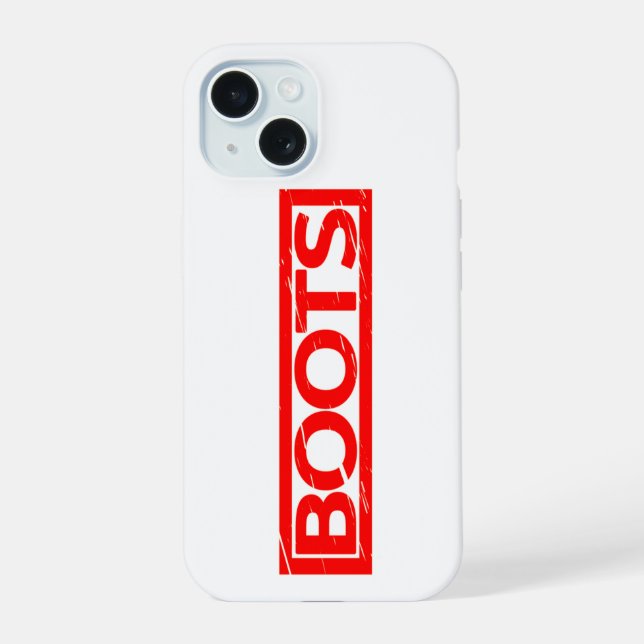Boost-Briefmarke iPhone 15 Hülle (Rückseite)