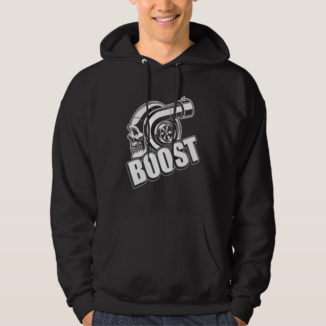 Boost for Car Tuning T-Shirt Real Mechanism 1 Hoodie (Vorderseite)