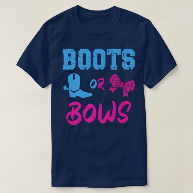 Boost oder Bows Gender Reveal Party Idee Mama oder T-Shirt (Design vorne)
