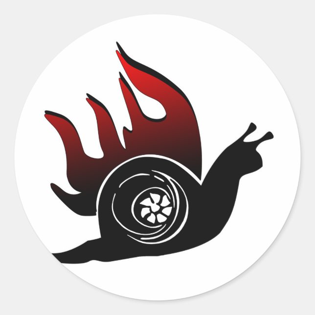 Boost Snail Runder Aufkleber (Vorderseite)