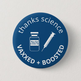 Booster-Impfstoff Covid-19 dank Science Blue Button