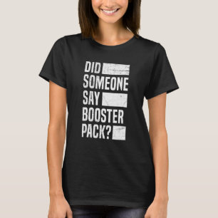 Booster Pack-Kartenangebot für eine Handelskarte T-Shirt
