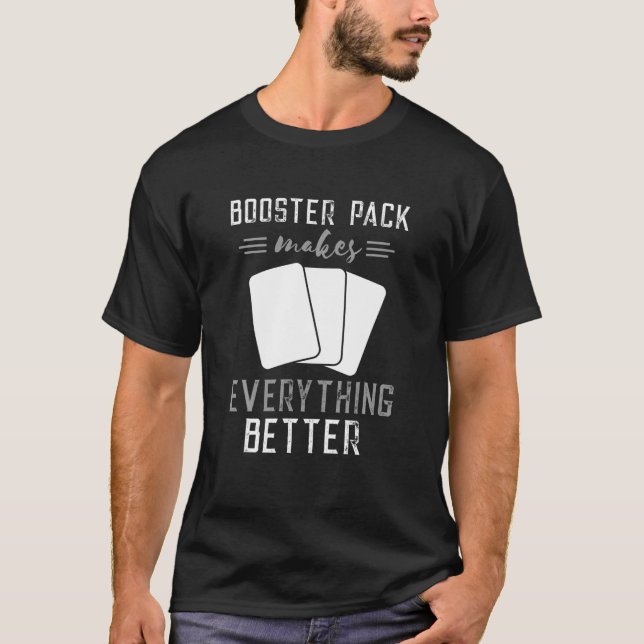 Booster Pack Trading Cards Pappkarton Sammlerstück T-Shirt (Vorderseite)