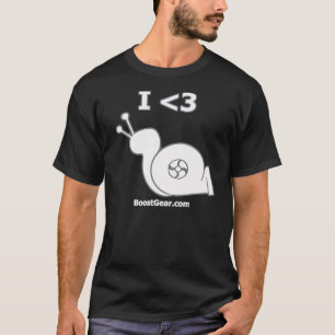 BoostGear - i-Herz-Turbo-Schnecke T-Shirt