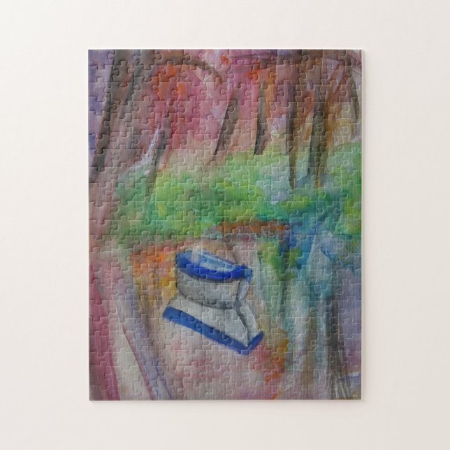 Boot 11" x 14" Foto-Puzzlespiel mit Geschenkboxen (Vertikal)