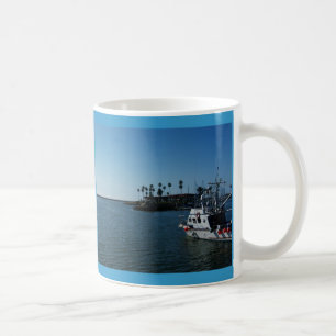Boot am Ozean, CA Kaffeetasse