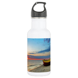 Boot am Strand Trinkflasche